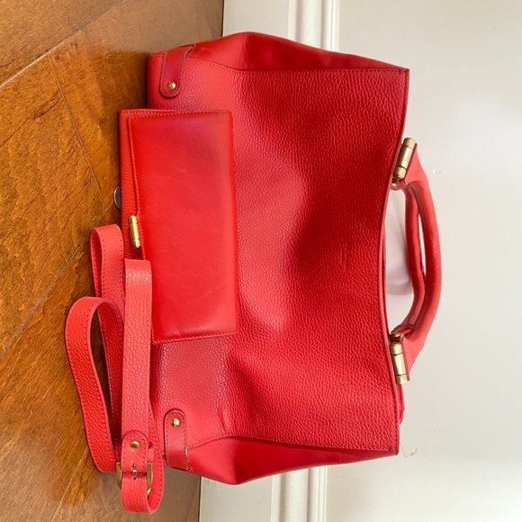 L.K. Bennett Red Purse and Wallet - Picture 1 of 4